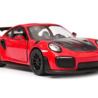 Porsche 911 GT2 RS - мащаб 1:36 на KinSmart моделът е нов в кутийка, снимка 1 - Колекции - 42687511
