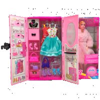 Кукла, тип Barbie с гардероб и аксесоари в куфар, снимка 2 - Кукли - 44411509