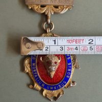 Сребърен позлата емайл Триизмерен Медал Орден Масонски Англия Лондон  , снимка 11 - Антикварни и старинни предмети - 42484496