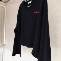 Младежка черна блуза-кроп тип худи HEARTBRECKER, снимка 8 - Блузи с дълъг ръкав и пуловери - 32114958
