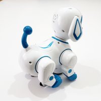 Куче Робот На Батерии Smart Playmate Кученце Светлини Музика Звук 20cm, снимка 4 - Музикални играчки - 39947786