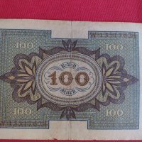 Райх банкнота 100 марки 1920г. Германия уникат за колекционери 28294, снимка 8 - Нумизматика и бонистика - 37144007