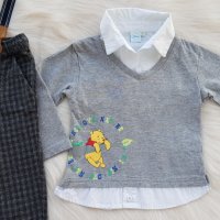 Блуза-риза с Мечо Пух 12-18 месеца, снимка 13 - Комплекти за бебе - 34028175