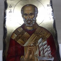 Икона на Свети Никола -  А модел , снимка 3 - Икони - 35036289