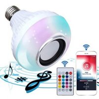 BLUETOOTH Музикална LED лампа / крушка Е27, снимка 5 - Аудиосистеми - 34926820