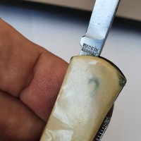 Антикварно немско джобно ножче седеф , снимка 4 - Антикварни и старинни предмети - 38491309