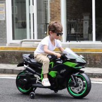 Акумулаторен МОТОР Ninja Duo 12V меки гуми с Кожена седалка, снимка 17 - Детски велосипеди, триколки и коли - 34368484