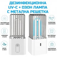 ДЕЗИНФЕКЦИОННА UV-C + Озон Лампа с Метална Решетка - Разпродажба със 70% Намаление, снимка 2 - Други - 29399376