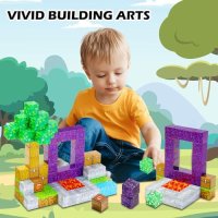 Нови Образователни Магнитни Играчки Kid Odyssey - 70 Блока за Строителство, снимка 3 - Други - 44394470
