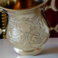 Английска захарница,чаша никелово сребро,маркирана. , снимка 7 - Антикварни и старинни предмети - 30702229