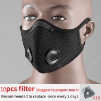 Маска KN95,филтър активен въглен FFP3 медицинска за лице, маска за многократна употреба, Коронавирус, снимка 14 - Медицински консумативи - 28878257