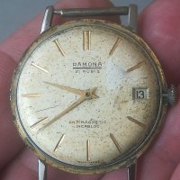 Швейцарски часовник RAMONA 21 rubis. Vintage watch. Мъжки механичен. Swiss made , снимка 4 - Мъжки - 40639686