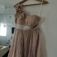 НОВА Шаферска рокля коприна, снимка 1 - Рокли - 37757092