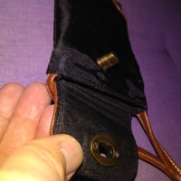 Чанта за врата кожа и промазан плат за мобилен-пари -документи, снимка 4 - Чанти - 42614699