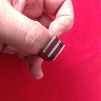 Мъжки сребърен пръстен, снимка 2 - Пръстени - 40615469