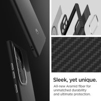 Калъф Spigen съвместим с Samsung Galaxy S24 Ultra - черен мат, снимка 7 - Калъфи, кейсове - 44207498