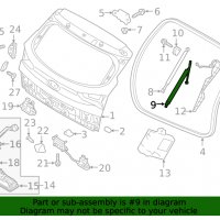 Ляв електрически амортисьор заден капак Hyundai Tucson TL (2015-2018г.) 81770-D3100 / 81770D3100, снимка 9 - Части - 37918533