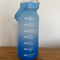DEARRAY 2 литрова тританова спортна бутилка за вода със сламка, снимка 10 - Други стоки за дома - 42642945