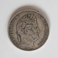 5 франка Луи Филип 1844 BB, снимка 2 - Нумизматика и бонистика - 44214663