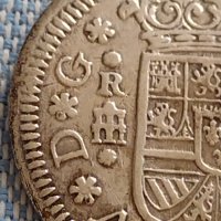 Сребърна монета 2 реала 1723г. Филип пети Сеговия Испания 28827, снимка 4 - Нумизматика и бонистика - 42930088