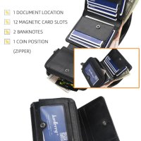 Качествен Мъжки портфейл, ретро портмоне, чанта за карти от PU кожа снимки цип ретро кожен портмоне, снимка 9 - Портфейли, портмонета - 42910815
