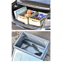 2630 Пластмасов органайзер за багажник на кола, сгъваем контейнер с капак, снимка 8 - Аксесоари и консумативи - 34565522