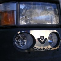 Комплект декорация за халогени на Скания Scania R V8 2004-2016г., снимка 3 - Аксесоари и консумативи - 35646366