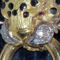 златен комплект -65.5 гр.  21.6 карата ,рубини,диаманти, снимка 3 - Антикварни и старинни предмети - 38262895