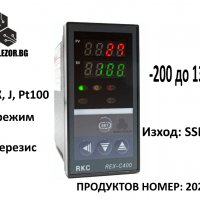 Термоконтролер REX C400 220V AC, Изход SSR, -199 До 1372° C , Датчик K, J, Pt100 Терморегулатор Терм, снимка 1 - Други машини и части - 30044022