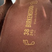 Дамски кожени чехли Birkenstock, снимка 4 - Сандали - 44192830