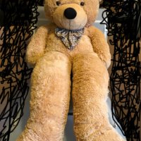 Голям 140 см. плюшен мечок Miś Gustaw Classico, снимка 3 - Плюшени играчки - 29462080