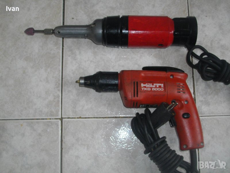 HILTI-450W-Ел.Винтоверт За Гипсокартон-Швейцарски/Martin-350W-Прав Немски Шлайф-Старо качество-Голям, снимка 1