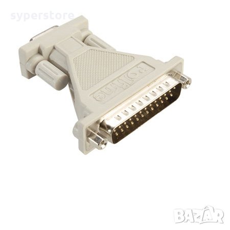 Преходник Адаптер от ComPort DB9 Мъжко към DB25 Мъжкоne SS000117 Modem adaptor 9M/25F , снимка 1