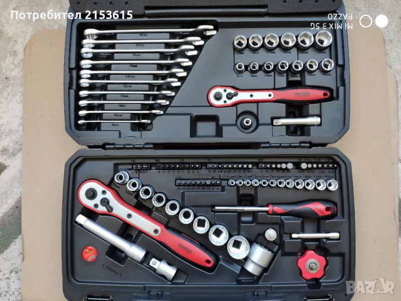 Teng tools тенг гидория 1/4 , 3/8 , 1/2 98 части вложки ключове битове комплект хром ванадий, снимка 1