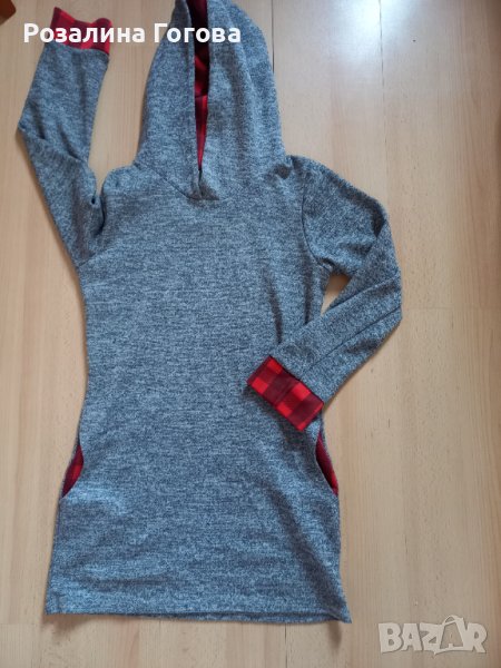 Блузон с джобчета и качулка, снимка 1