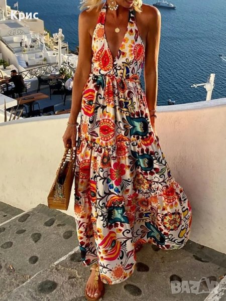 Дълга ежедневна рокля, размер L, снимка 1