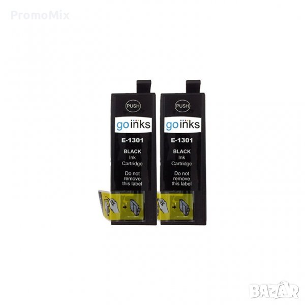 Комплект от 2 броя тонер касети Epson T1301 Black Ink черно/black консуматив Резервни глави за принт, снимка 1
