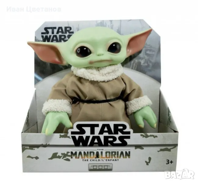 Очарователна плюшена играчка Бебе Йода – 15 см , снимка 1