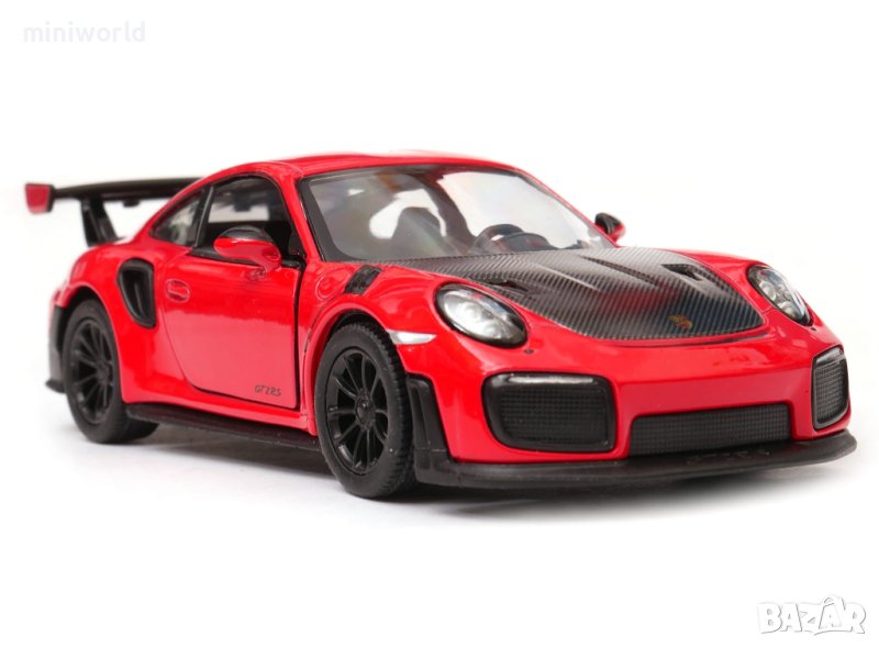 Porsche 911 GT2 RS - мащаб 1:36 на KinSmart моделът е нов в кутийка, снимка 1