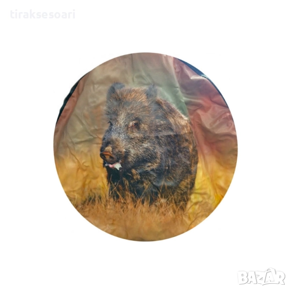 Калъф за резервна гума ГЛИГАН 15 цола – еко кожа, за джипове, снимка 1