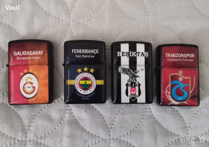 Зипо запалки на Галатасарай, Фенербахче, Бешикташ, Трабзонспор, снимка 1
