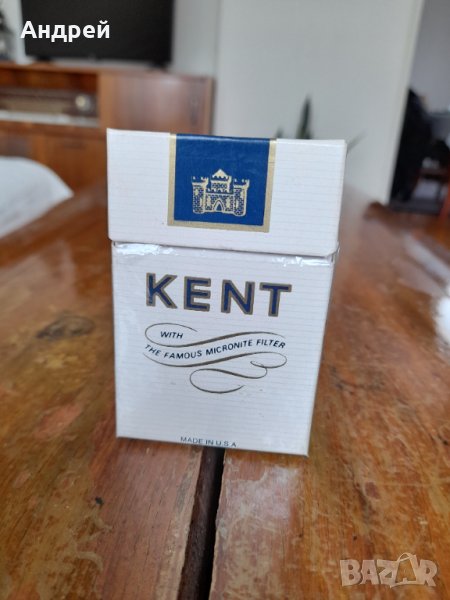 Стара кутия от цигари Kent, снимка 1