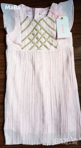 Маркова ОФИЦИАЛНА детска розова РОКЛЯ, с подплата 12год., снимка 1