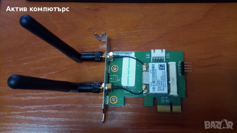 Безжична мрежова карта Anatel AR5B22 Wireless 802.11b/g/n PCIe 2antenna Low Profile, снимка 1