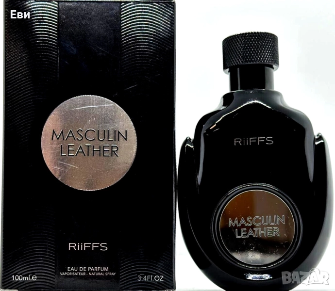Уникален мъжки Арабски парфюм Masculin Leather RiiFFS Eau De Parfum 100ml, снимка 1