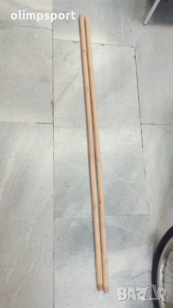тояжка дървена нова подходяща за всякакви упражнения дължина 100-120см , снимка 1
