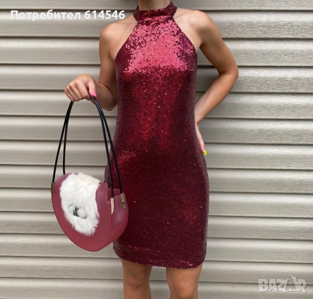 Блестяща червена рокля, снимка 1