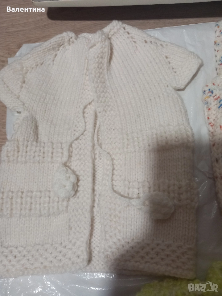 Бебешки  плетени дрешки, снимка 1