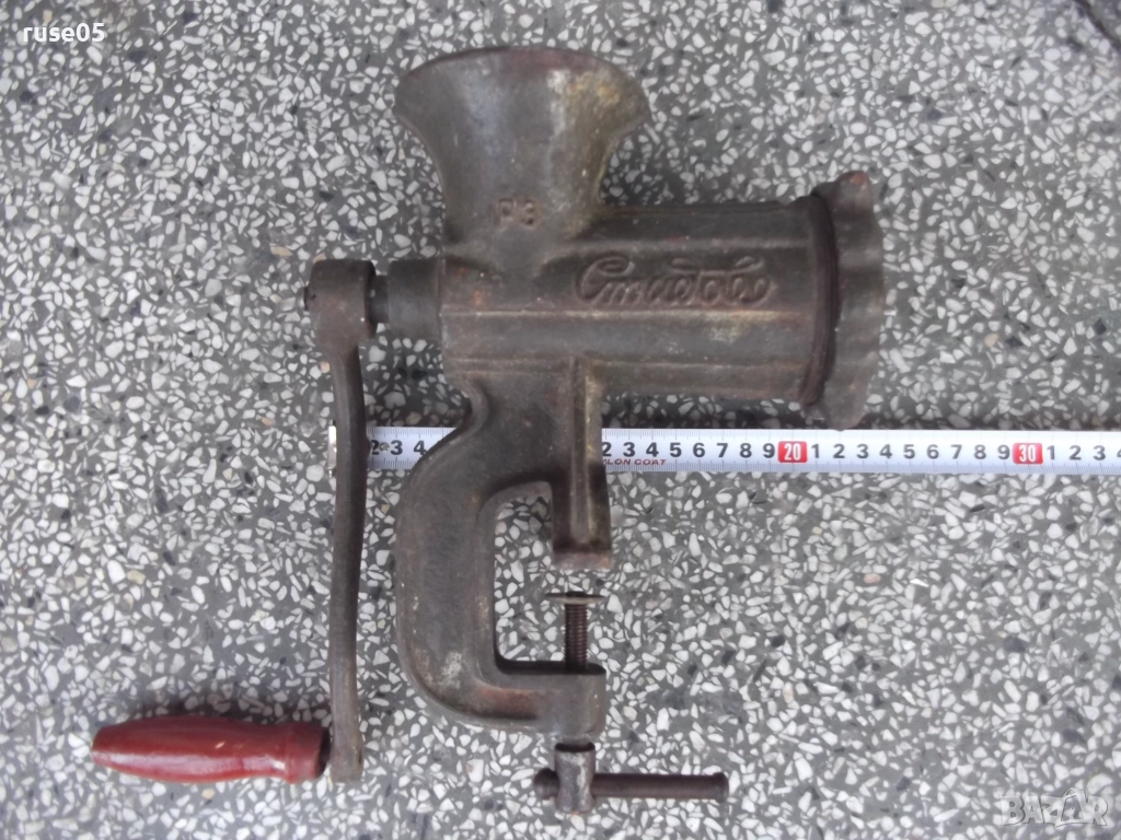 Машинка "Стидово" ръчна от соца за мелене на месо, снимка 1