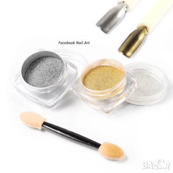 Огледален ефект, пудра + апликатор, снимка 1